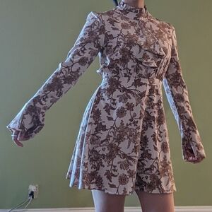 Floral Long Sleeve Dress